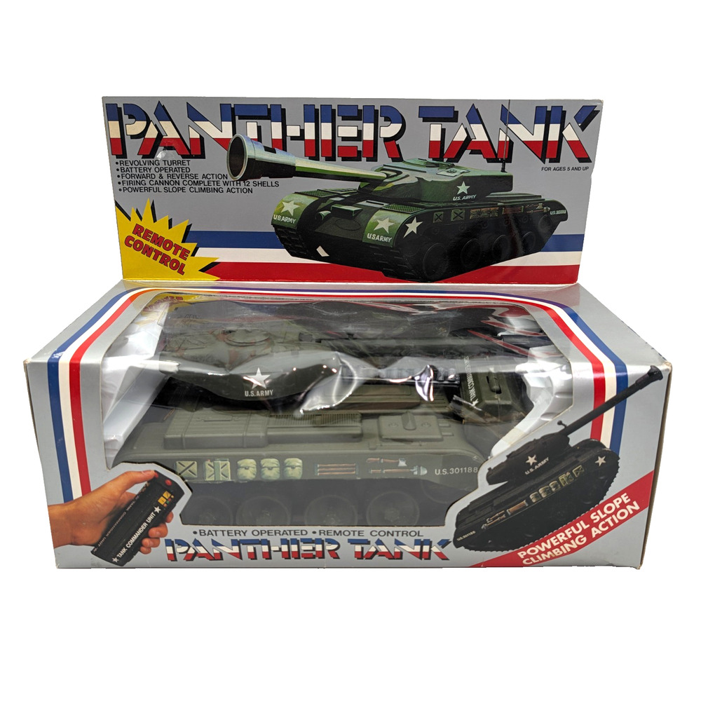 VTG US Army Panther Tank Remote Control Battery Operated In Box VT588 Works